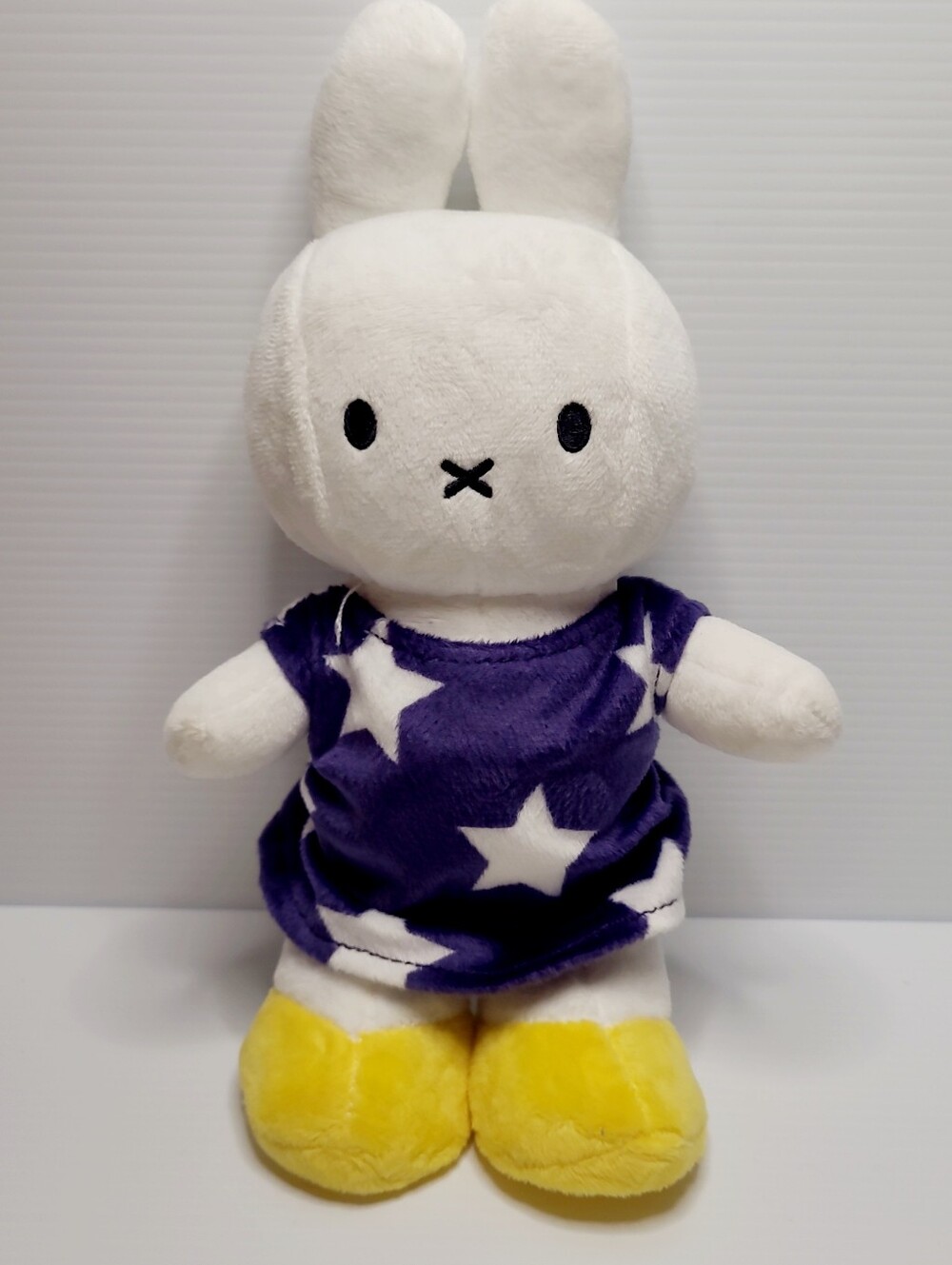 Miffy Plush Bunny by Bon Ton Toys 9.5” Blue Star Dress Soft Toy
